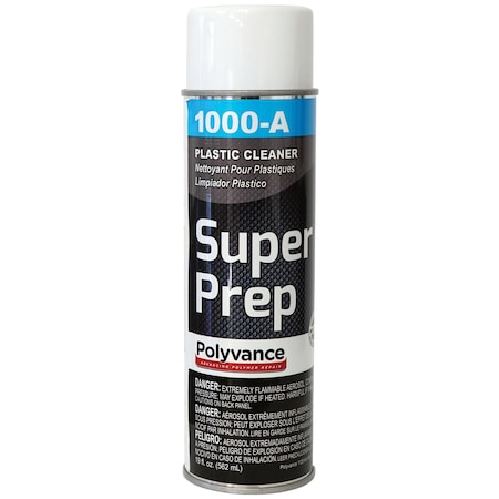 Polyvance Super Prep plastic cleaner aerosol, Can 1000-A